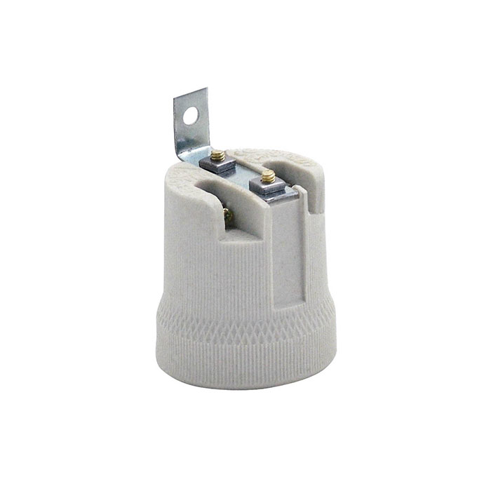 094-003-0003 E27 PORCELAIN LAMP HOLDER IRON